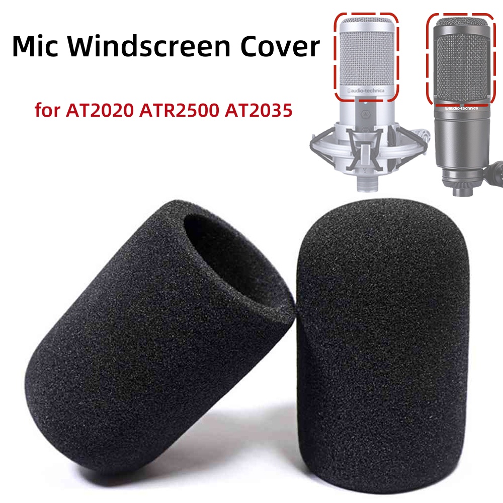 Recording Pop Filter - 2 peças para-brisas de microfone at2020,