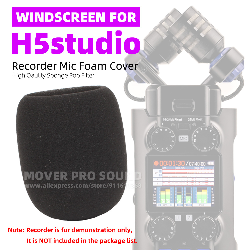 Recording Pop Filter - SnapVox Compatível com ZOOM H5 STUDIO