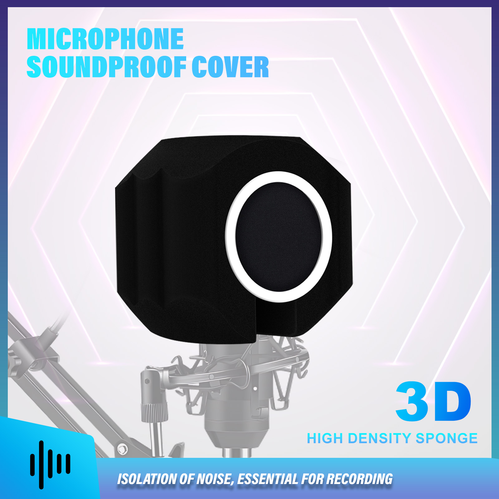 Recording Pop Filter - Microfone escudo de vento filtro pop