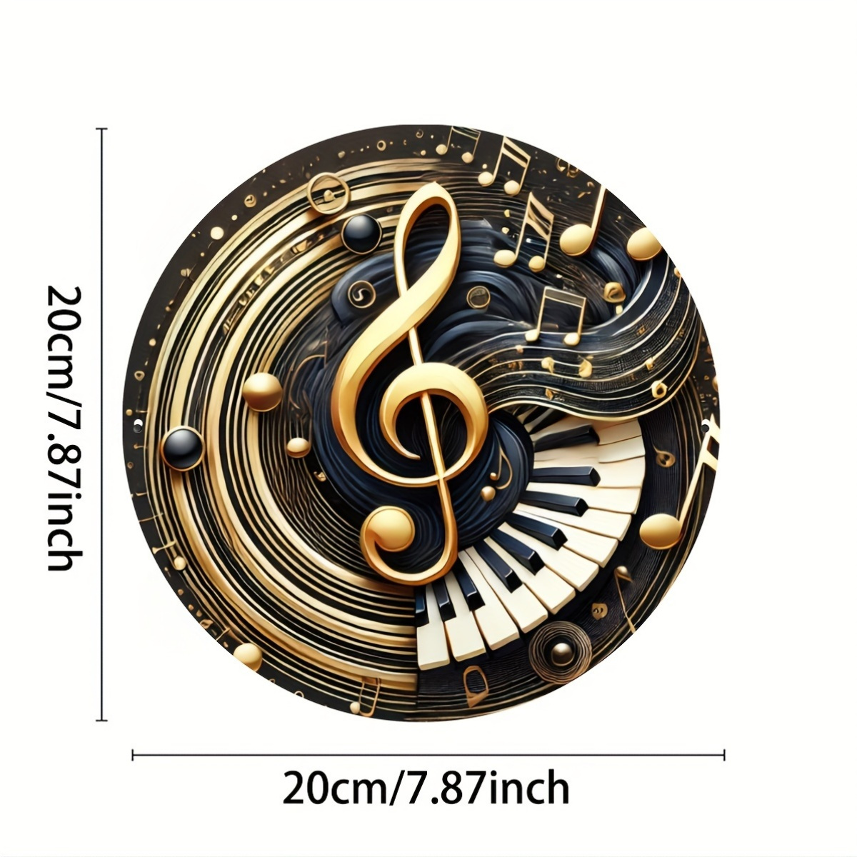 Sinal de chave de piano, sinal - Audio Music Notes avaliação e preço
