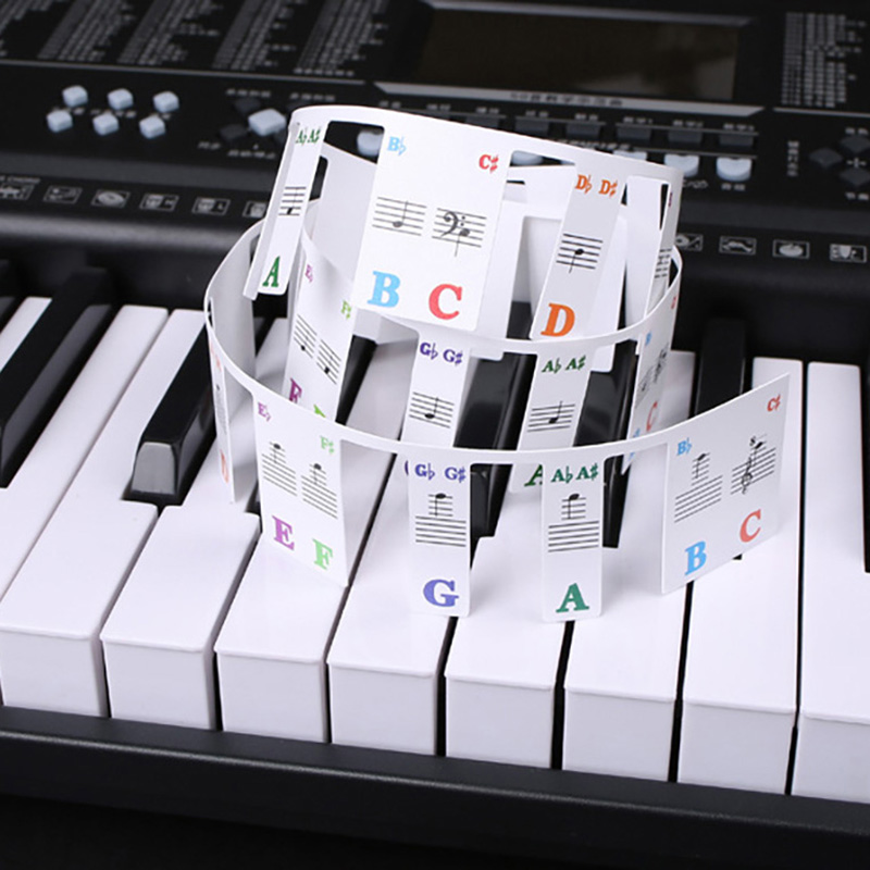 Adesivos de teclado de piano 8 - Audio Music Notes avaliação e preço