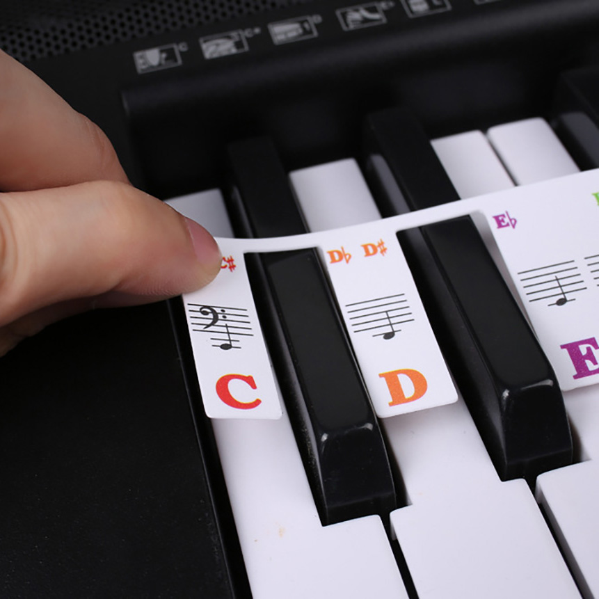 Adesivos de teclado de piano 8 - Audio Music Notes avaliação e preço