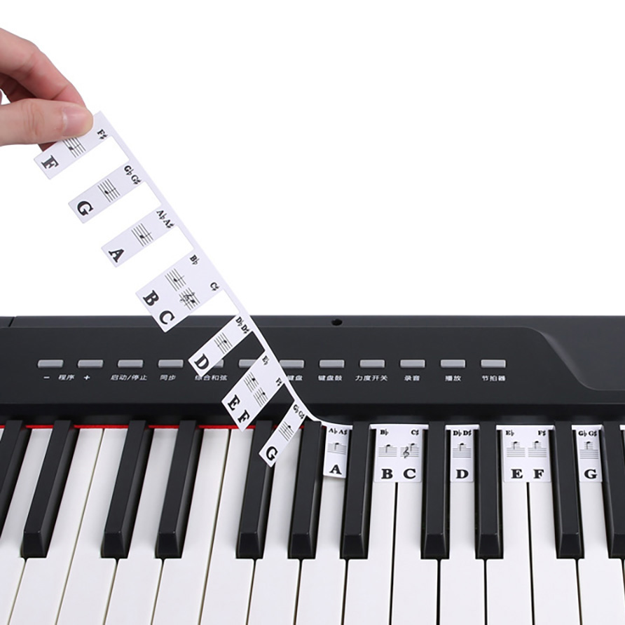 Adesivos de teclado de piano 8 - Audio Music Notes avaliação e preço