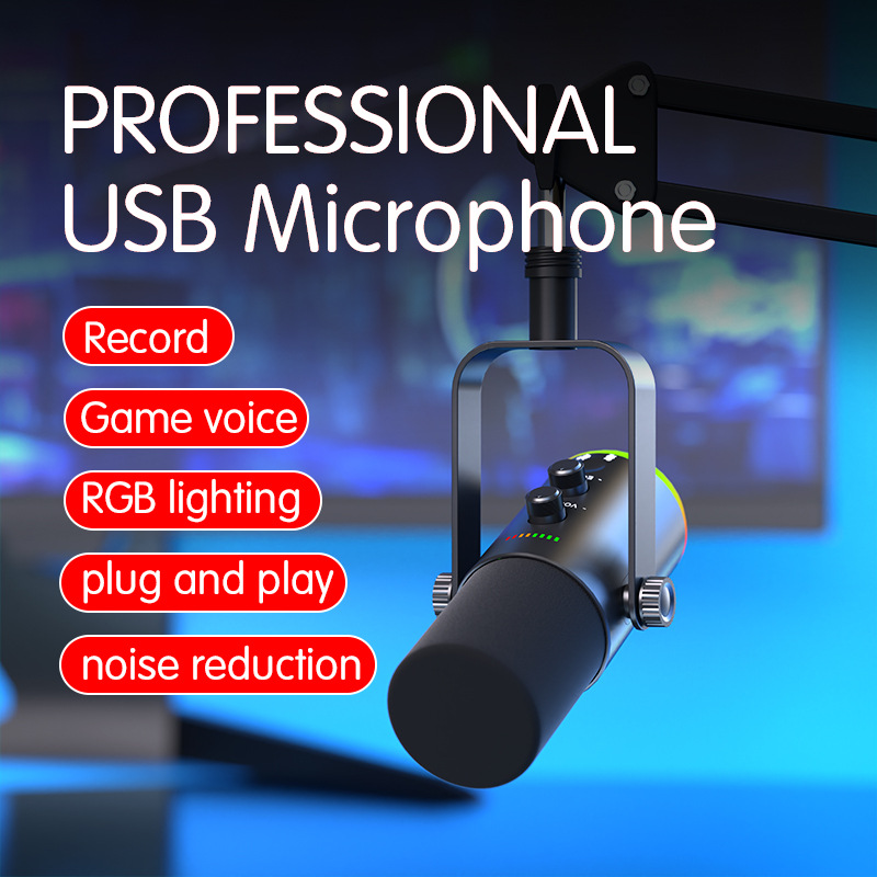 Microfone Gamer USB/XLR Conden - Recording Pop Filter avaliação e preço