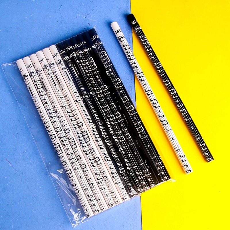 Lápis Musicais: Material Escol - Audio Music Notes avaliação e preço