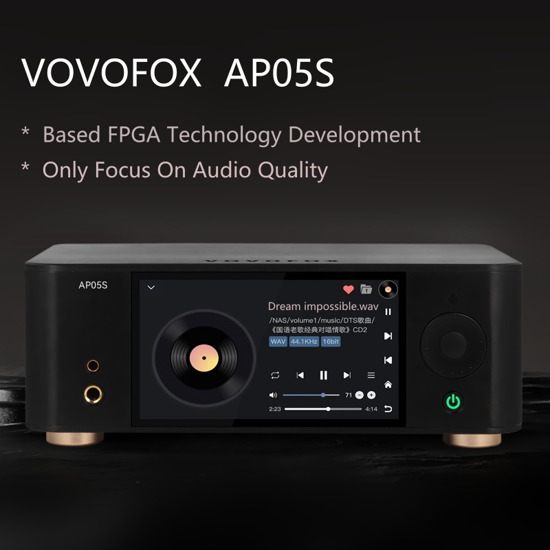 VOVOFOX-HiFi AP05S Reprodutor  - Audio Without Music avaliação e preço