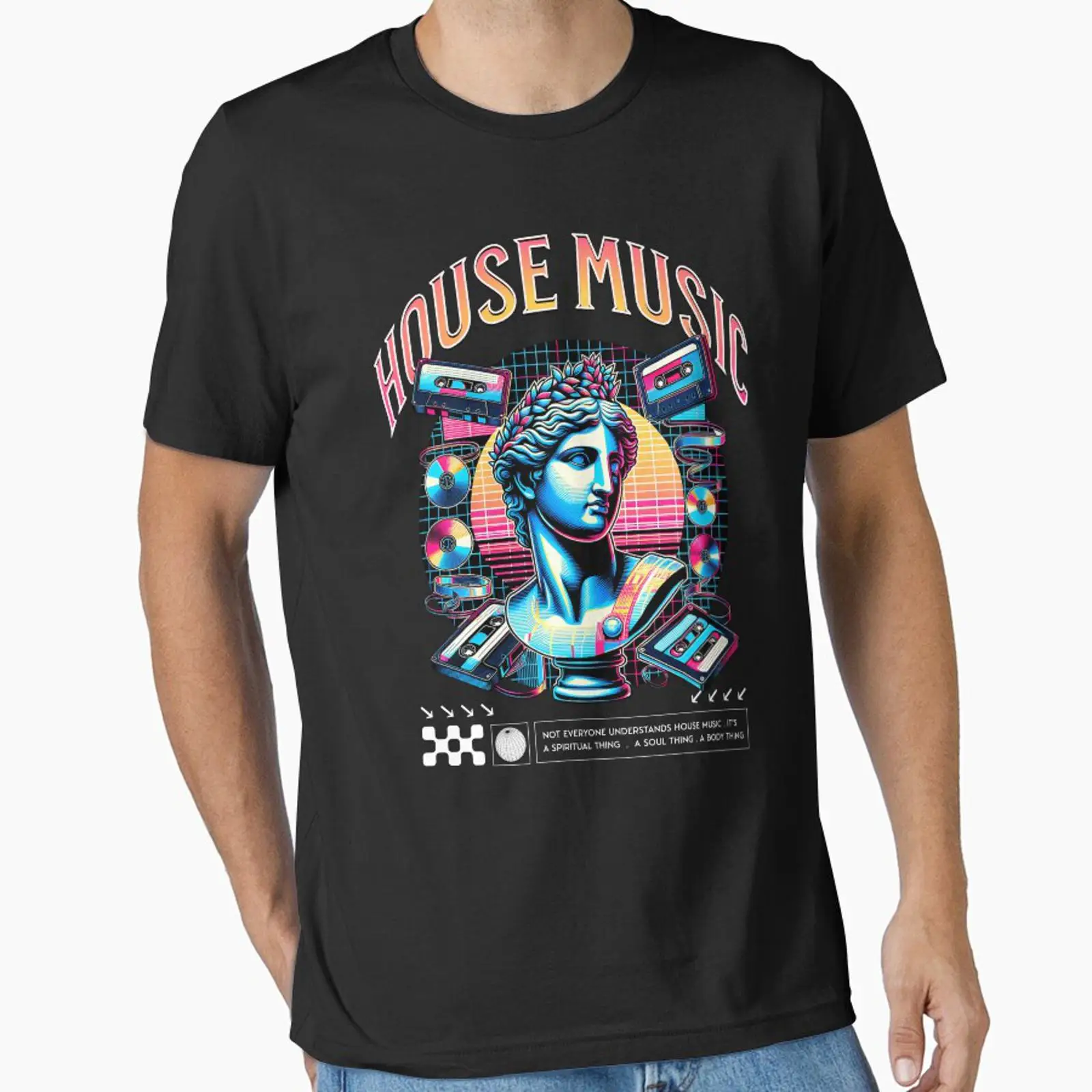 Camiseta Essencial Branca com  - Audio House Music avaliação e preço